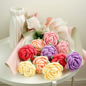 Made-to-Order Crochet Rose - Choose Your Color